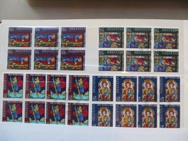 2x Satz Pro Patria 1969 Viererblocks ** / ⦿ET