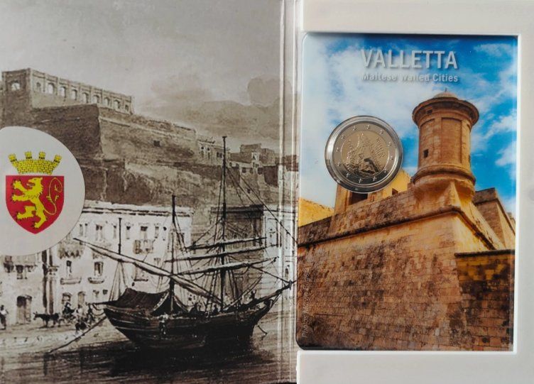 Tutti le monete: 2 EURO MALTE 2026  La Valette COINCARD – Nuovo e nell'imballaggio originale da Montreux venduto da altoby 1