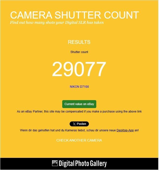 Nikon Kamera: Nikon D7100 Kit Erstbesitz 2 Objektiven & Batteriegriff 29K – Gebraucht aus Bergdietikon von Szhioi 9