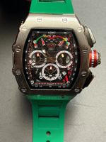 Zzero Chronograph - grünes Armband - neuwertig - mit Box