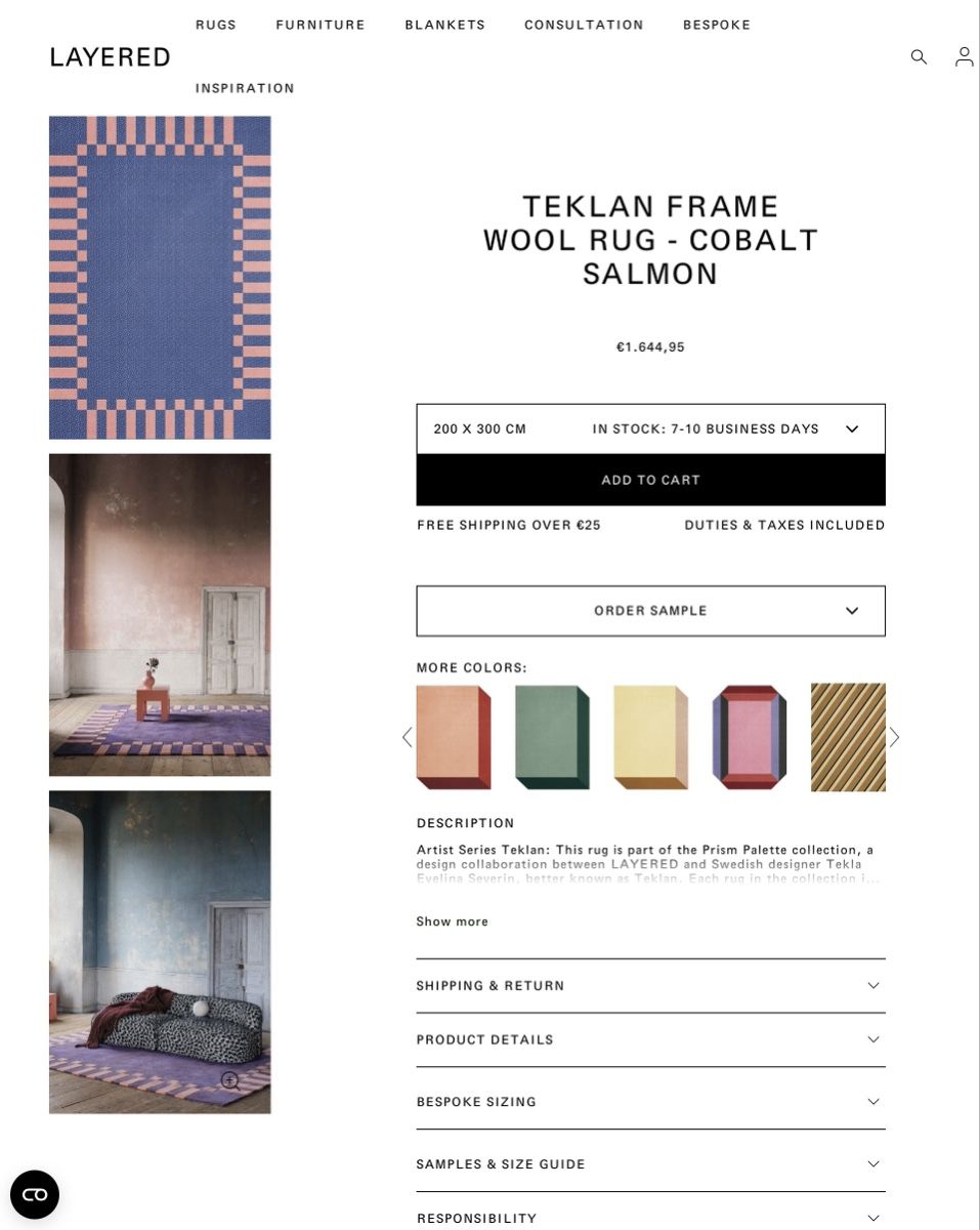 Tappeti: Layered Frame carpet  – Usato da Zürich venduto da sal_rx2q 7