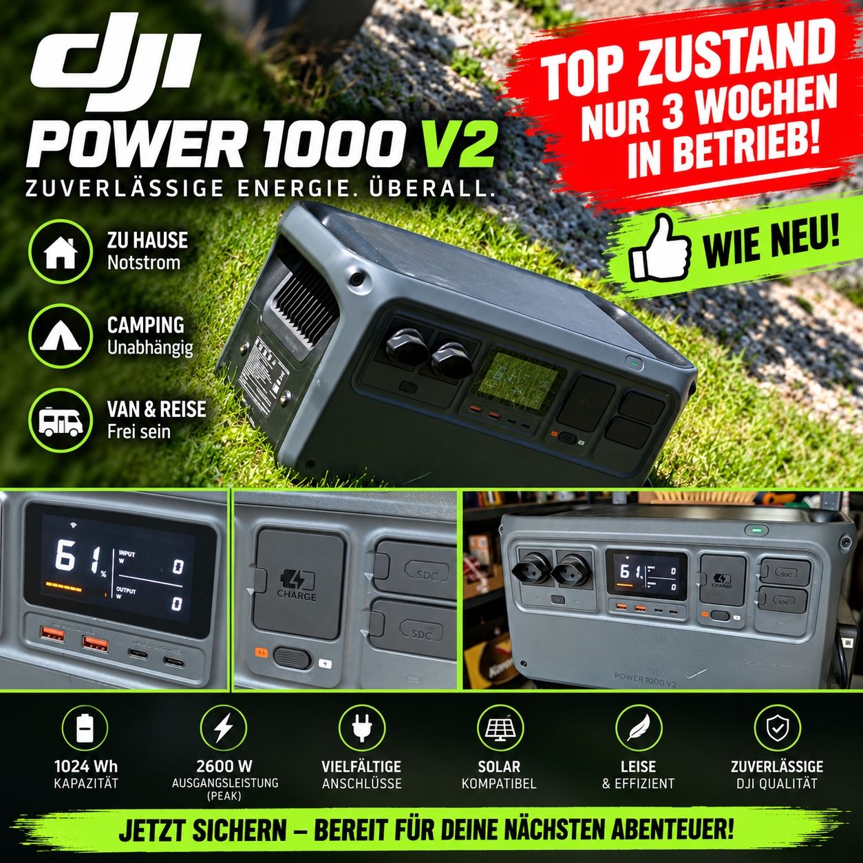 DJI Caricatori & Batterie: DJI Power 1000 V2 – Usato da Marthalen venduto da TollwutBiber