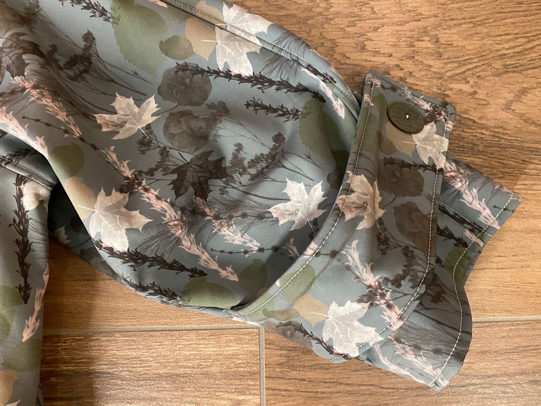 Cappotti: Mantel Softshell Blätter-Print mint Gr. 54/56 – Usato da Arlesheim venduto da san_w9vr 8
