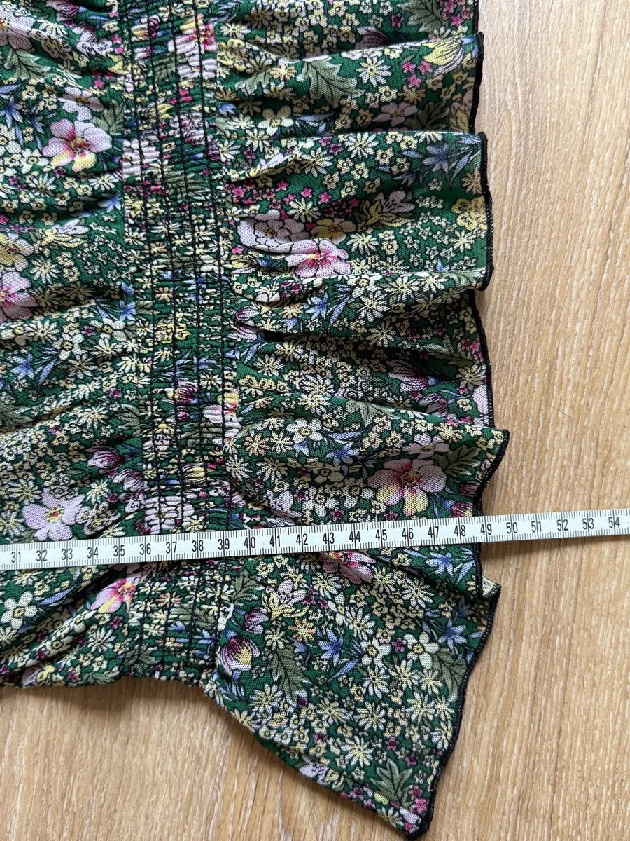 Morgan Top: Top vert fleuri Morgan, t.34/XS – Usato da Tavannes venduto da Thriftshop 3
