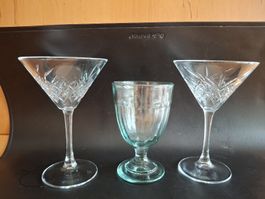 Glas Set 3 Stk. Cocktail/Dessert Gläser