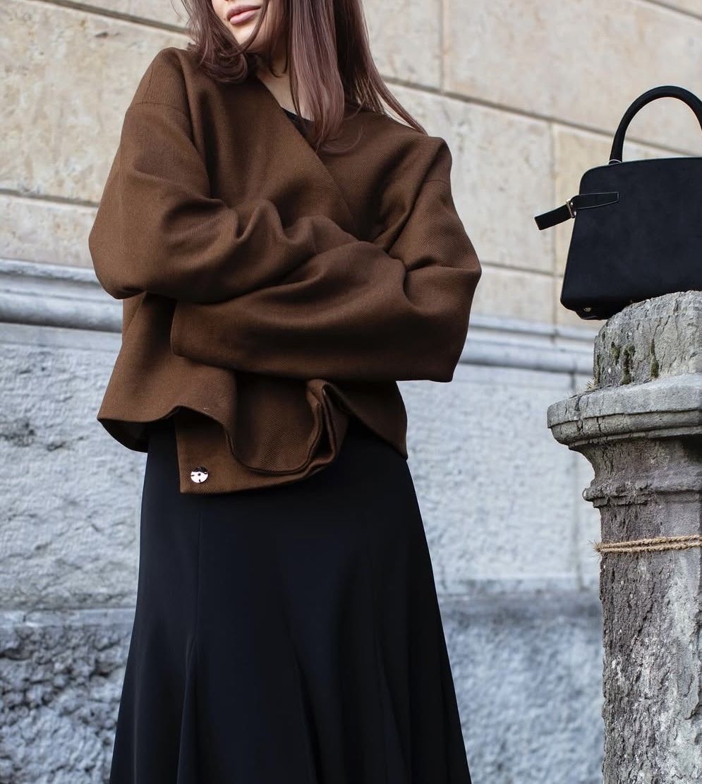 Giacche: Wool Blend Cropped Brown Jacket – Nuovo (secondo la descrizione) da Goldau venduto da Kseniya123 1