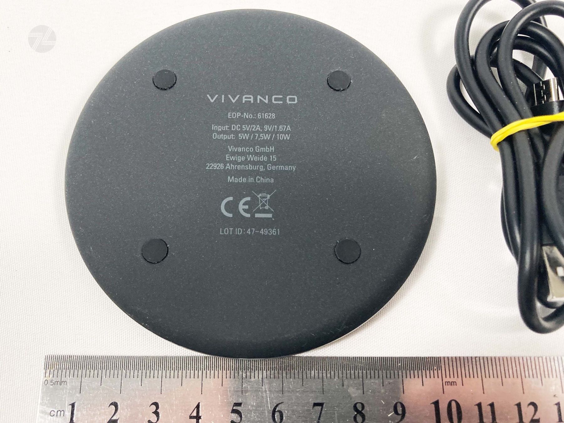 Caricabatterie: Vivanco Wireless Charger 10W - Fast Ladegerät Schwarz USB – Usato da Wetzikon ZH venduto da cyan74 1