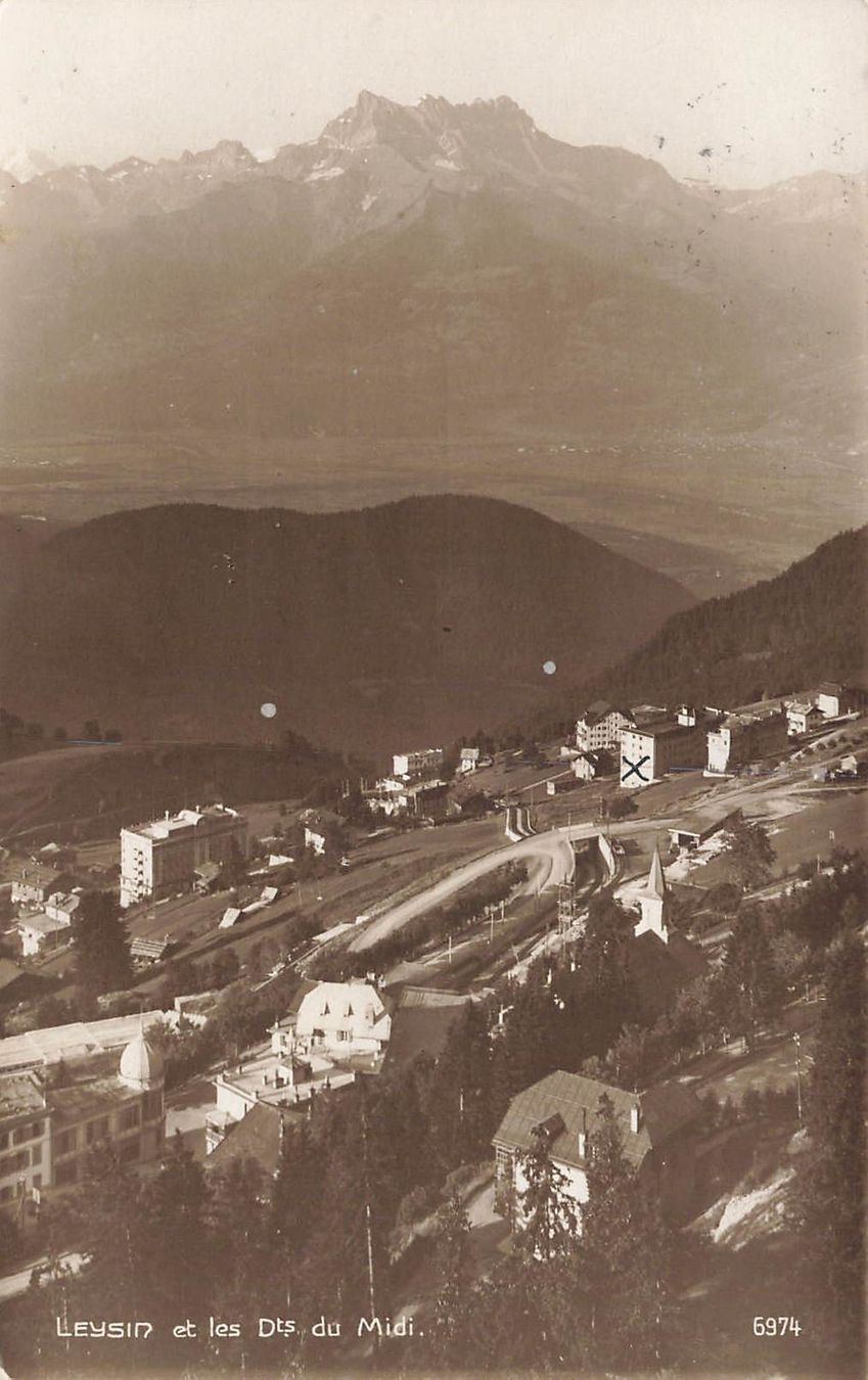 Cartoline postali: Leysin et les Dts du Midi (VD) – Usato da Biasca venduto da Blenio71