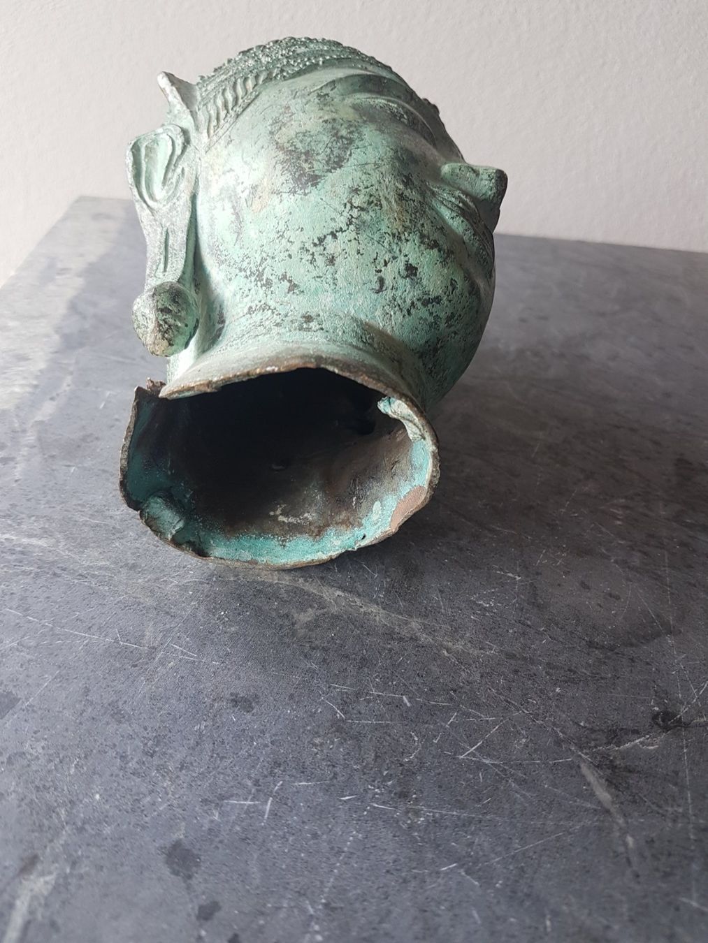 Skulpturen & Statuen: Wunderschöner Budhha Kopf Metall – Gebraucht aus Röschenz von Zorro046 3