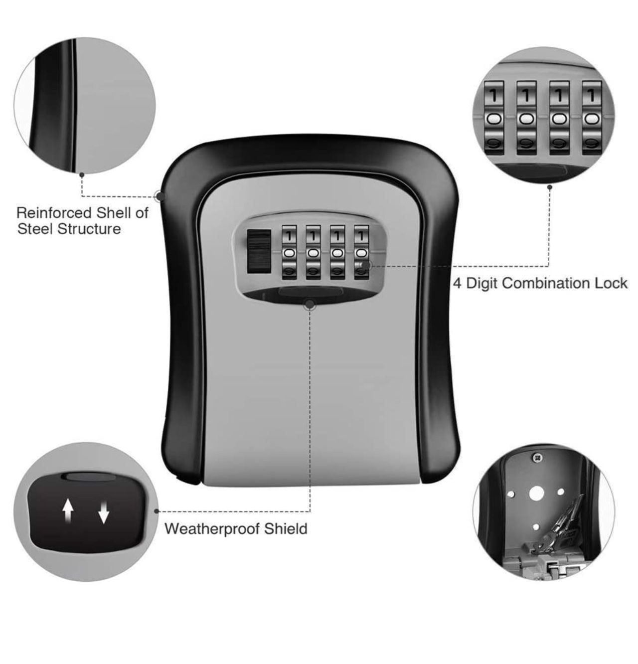 Casseforti: Schlüsseltresor mit 4-stelligem Code – Nuovo e nell'imballaggio originale da Bülach venduto da StoreInShop.com 4