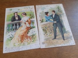 KITSCH - VERLIEBTE PAARE beim FLIRTEN - 1902 / 1904