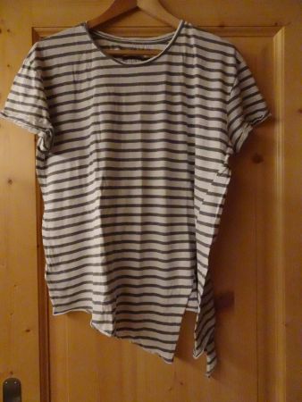 Gestreiftes Baumwoll Shirt von JUVIA Gr. L - 42635