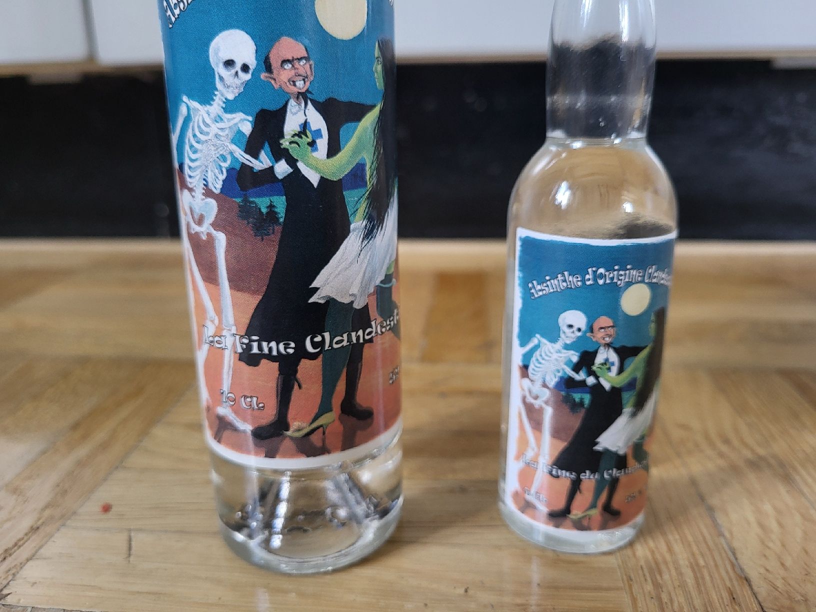 Bevande alcoliche: 2 Fläschli Absinth  -  Distillerie du Val-de-Travers – Nuovo e nell'imballaggio originale da stäfa venduto da brandy66 1