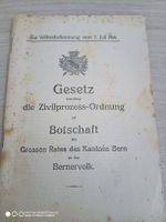 Gesetz Zivilprozessordnung Kanton Bern 1918 antik