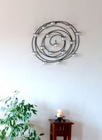 Schöner Teelichthalter "Spirale" für die Wand