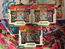 3 Pokemon First Partner Illustration Collection Series 1Box