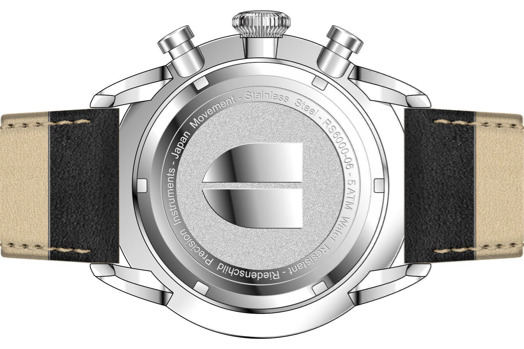 Orologi: Riedenschild Rotor Chrono 45mm schwarz – Nuovo e nell'imballaggio originale da Wittenbach venduto da uhrenshop24swiss 4