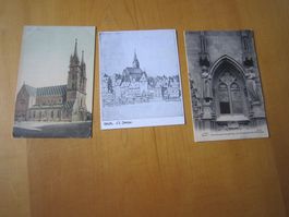 Antike shöne Postkarten BASEL Münster