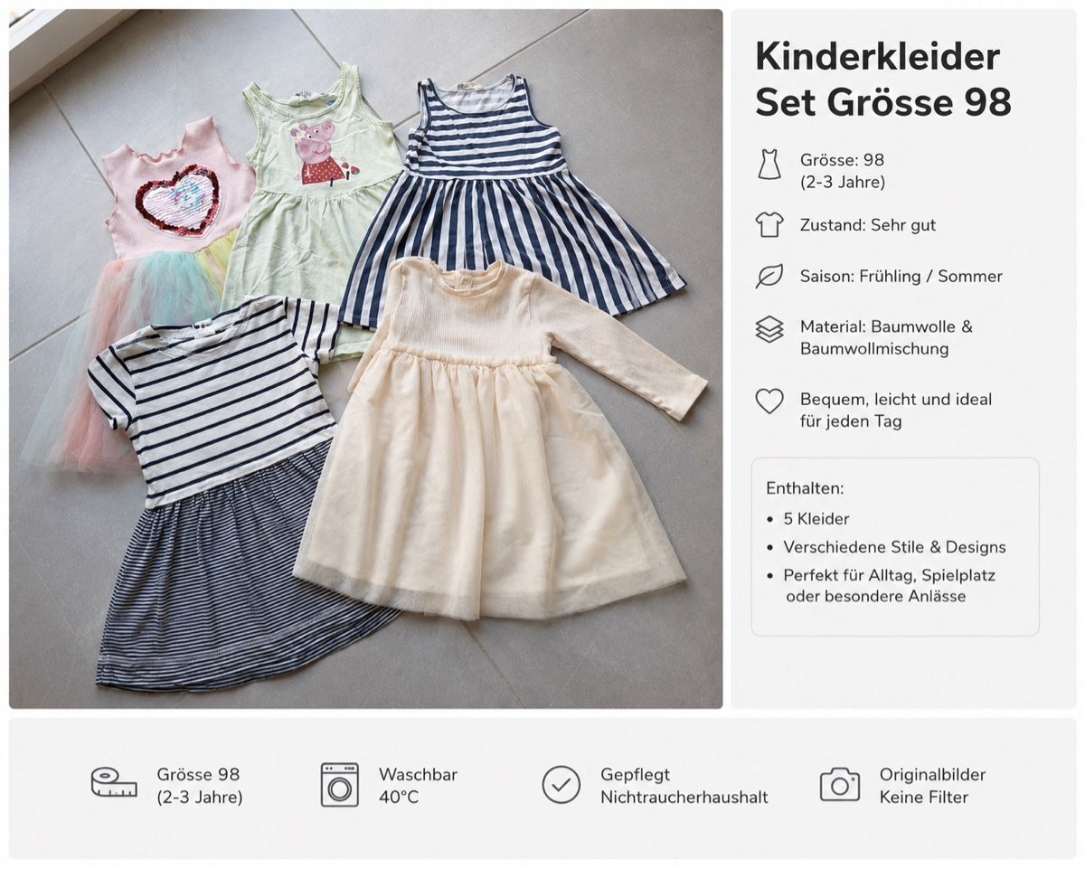 Kleiderpakete & -sets: Kinderkleider Set Grösse 98 – Gebraucht aus Pfäffikon ZH von Salibandy