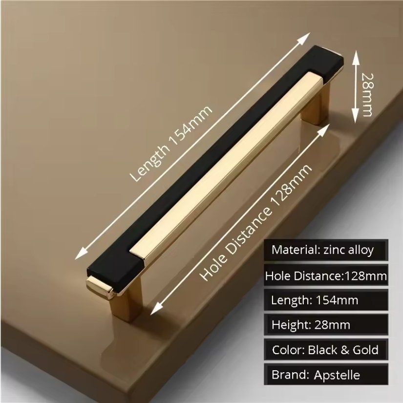 Ferramenta: 10x Möbelgriff Gold und Schwarz Knob Pulls - Poignée meuble – Nuovo e nell'imballaggio originale da Lausanne venduto da batishop 1