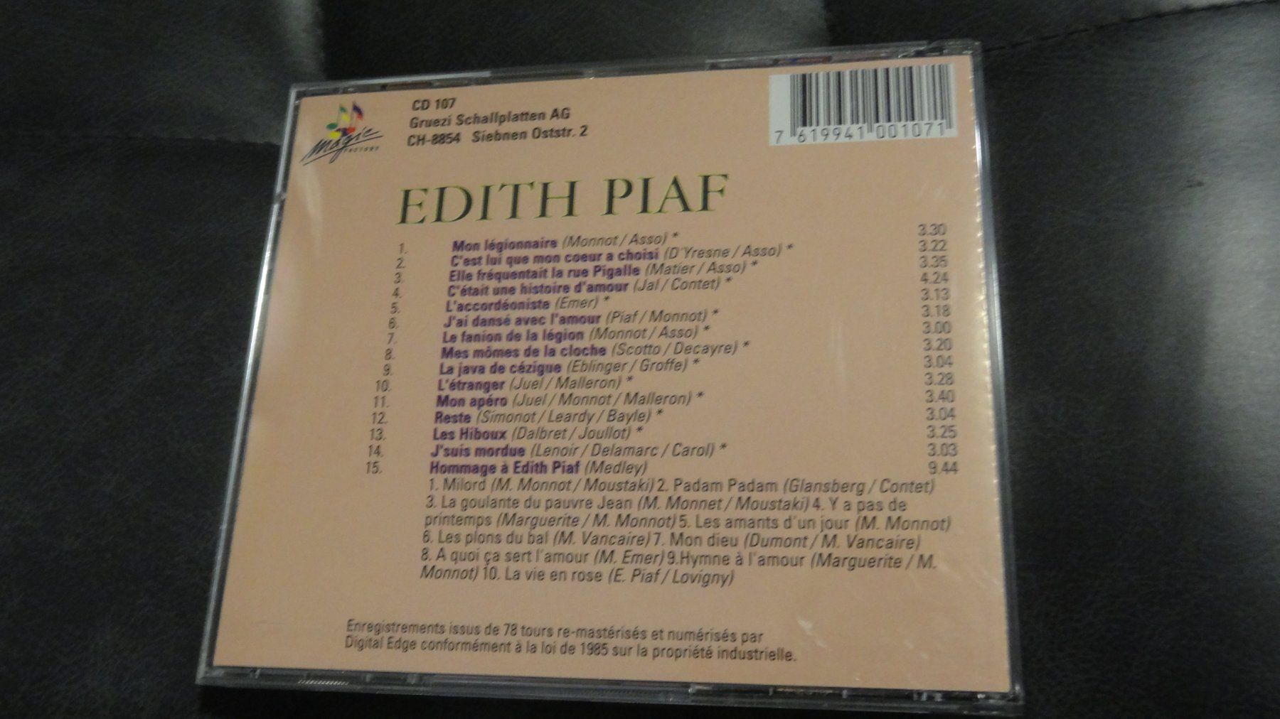 CDs: Edith Piaf - CD – Gebraucht aus Olten von Disc-Ausverkauf 1