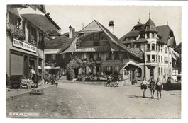 Schwarzenburg (BE) Dorfzentrum - Bäckerei Stucki - um 1940