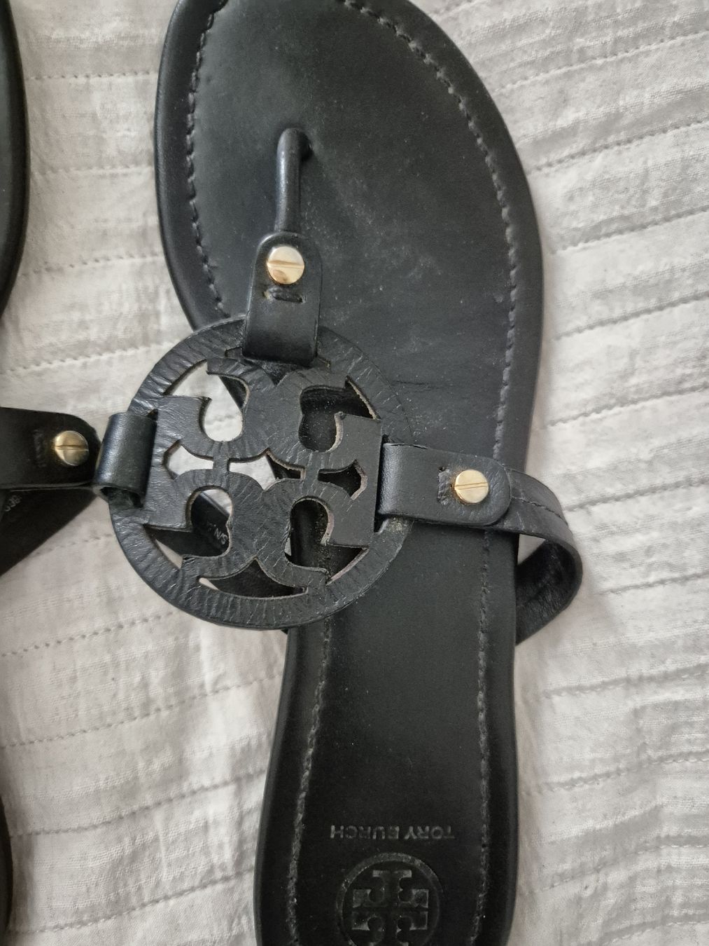 Tory Burch Scarpe da donna: Tory Burch Leder Flip Flop – Usato da Zürich venduto da Enila1977 2