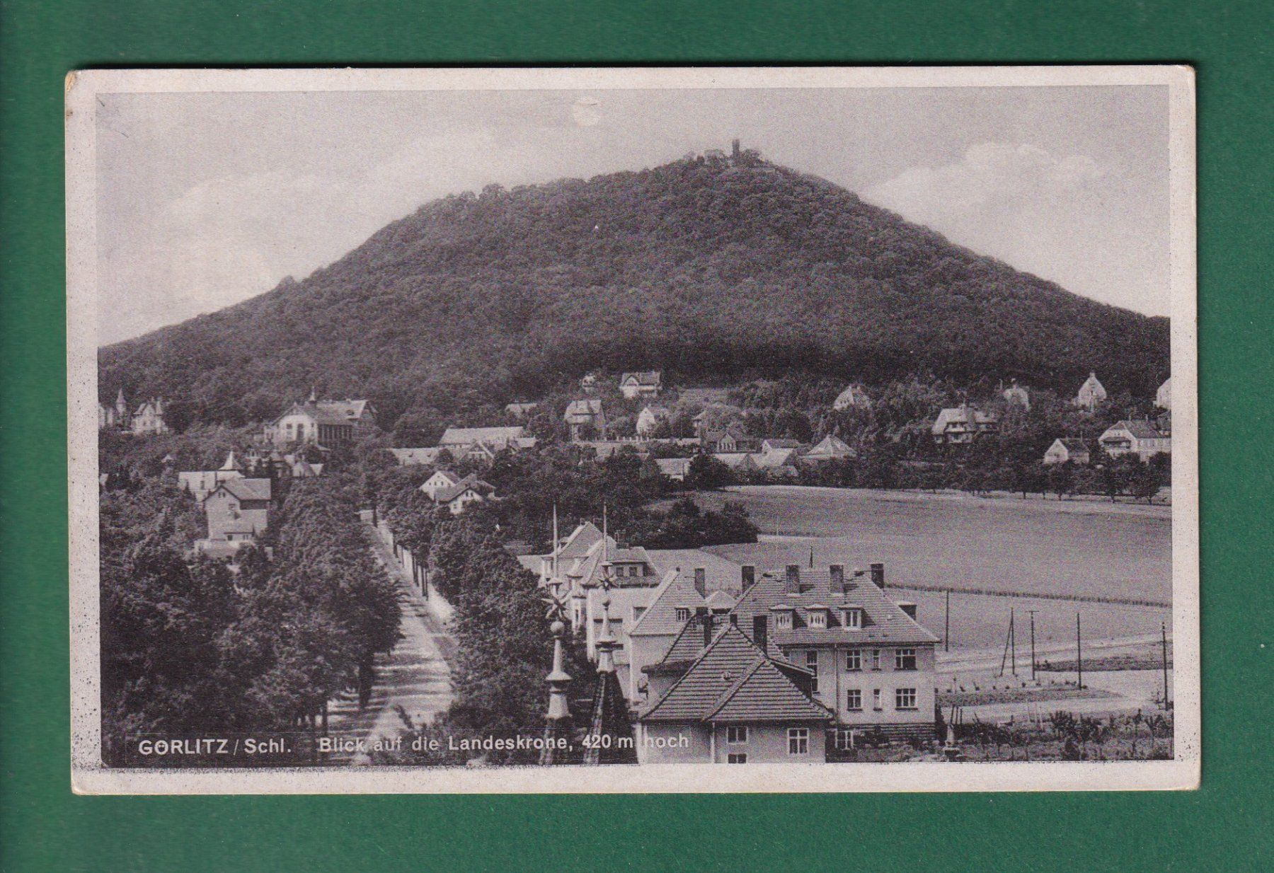 Cartoline postali: GÖRLITZ - Landeskrone – Usato da Pully venduto da nicecards-shop