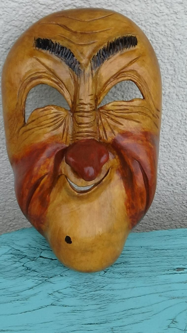 Masken: Fasnacht Tragemaske Holz – Gebraucht aus Wiedlisbach von Bobesch10