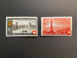 Pro Patria 1942 - komplette Serie ** (ZNr 15, 16)