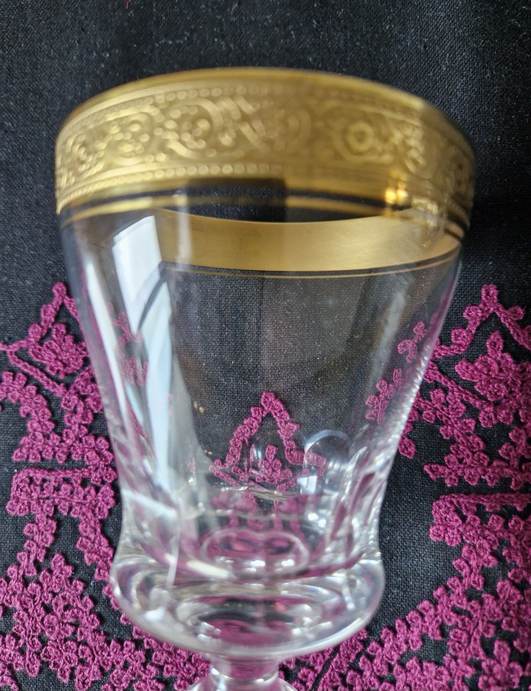 Bicchieri: Theresienthal Kristallgläser mit Minton Borte – Nuovo (secondo la descrizione) da Bern venduto da Antikbatik 5
