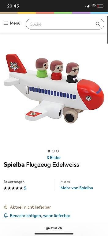 Giocattoli: Edelweiss Air Flugzeug Spilba – Usato da Kesswil venduto da canvas12 2