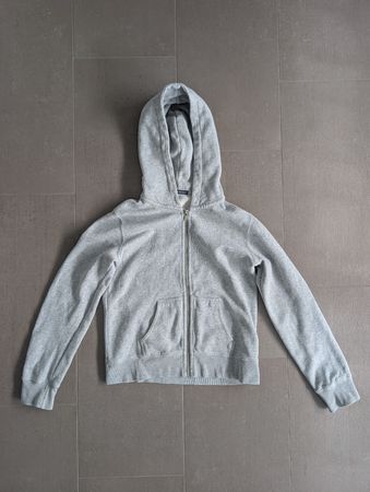 Kapuzenjacke Brandy Melville grau mit Reissverschluss