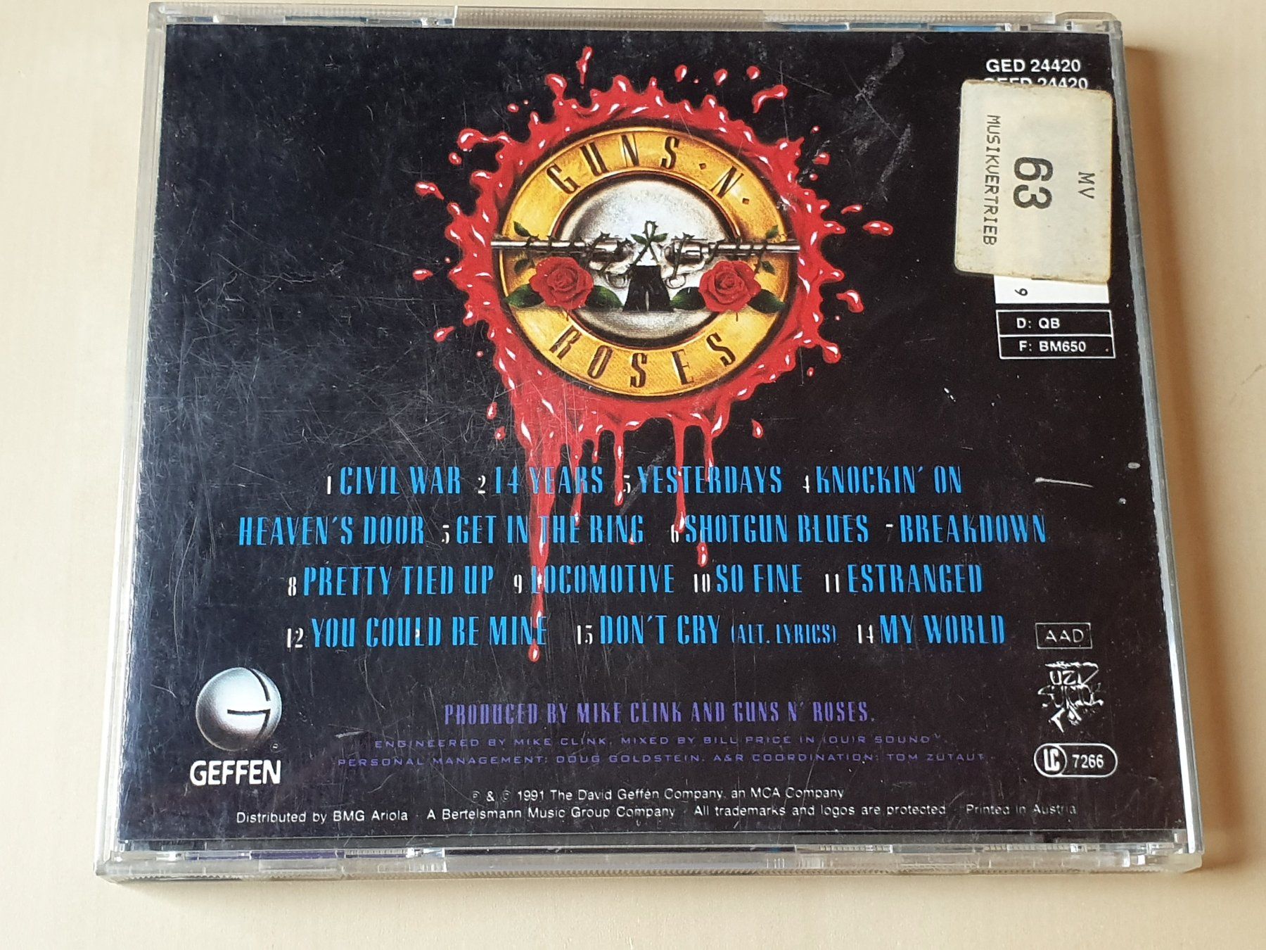 CD: Guns N' Roses Use your Illusion II – Usato da Stansstad venduto da collectorsshop 1