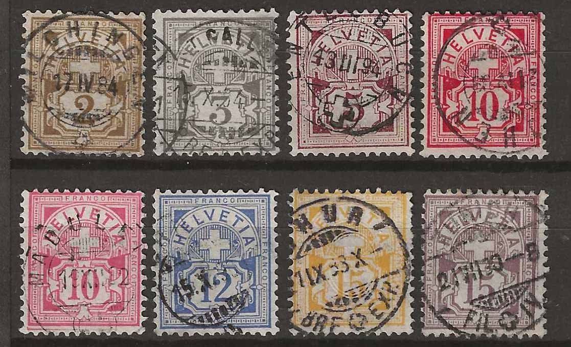 Tutti i francobolli: CH058a - Type chiffre 58a-64a obl. – Usato da Trélex venduto da Phil_Albert