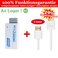 Wii Adapter + 3m HDMI auf HDMI Kabel