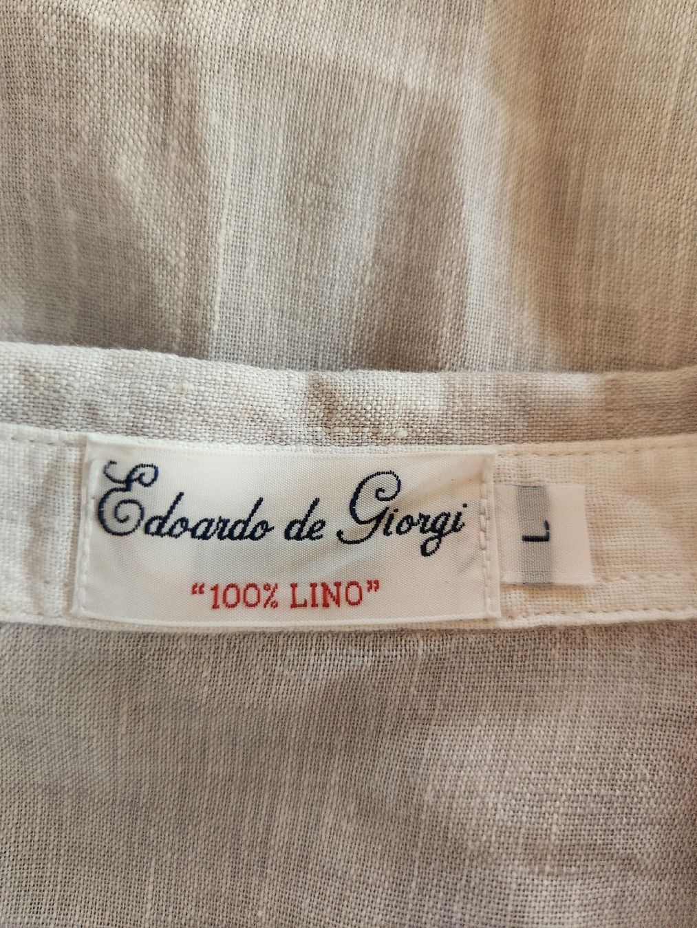 Blusen: Chemise Edoardo de Giorgi 100% lin taille L beige – Gebraucht aus Niedergösgen von Eva2410 6