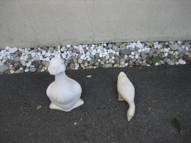 Statuette: 2 Enten / Gänse aus Ton – Usato da Winterthur venduto da Lunaticalpha1