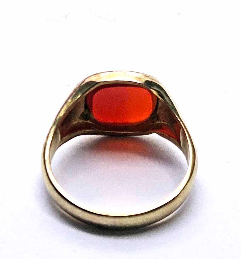 Bagues: Fingerring, Siegelring mit Edelstein – D'occasion à Zug par urzeit 2