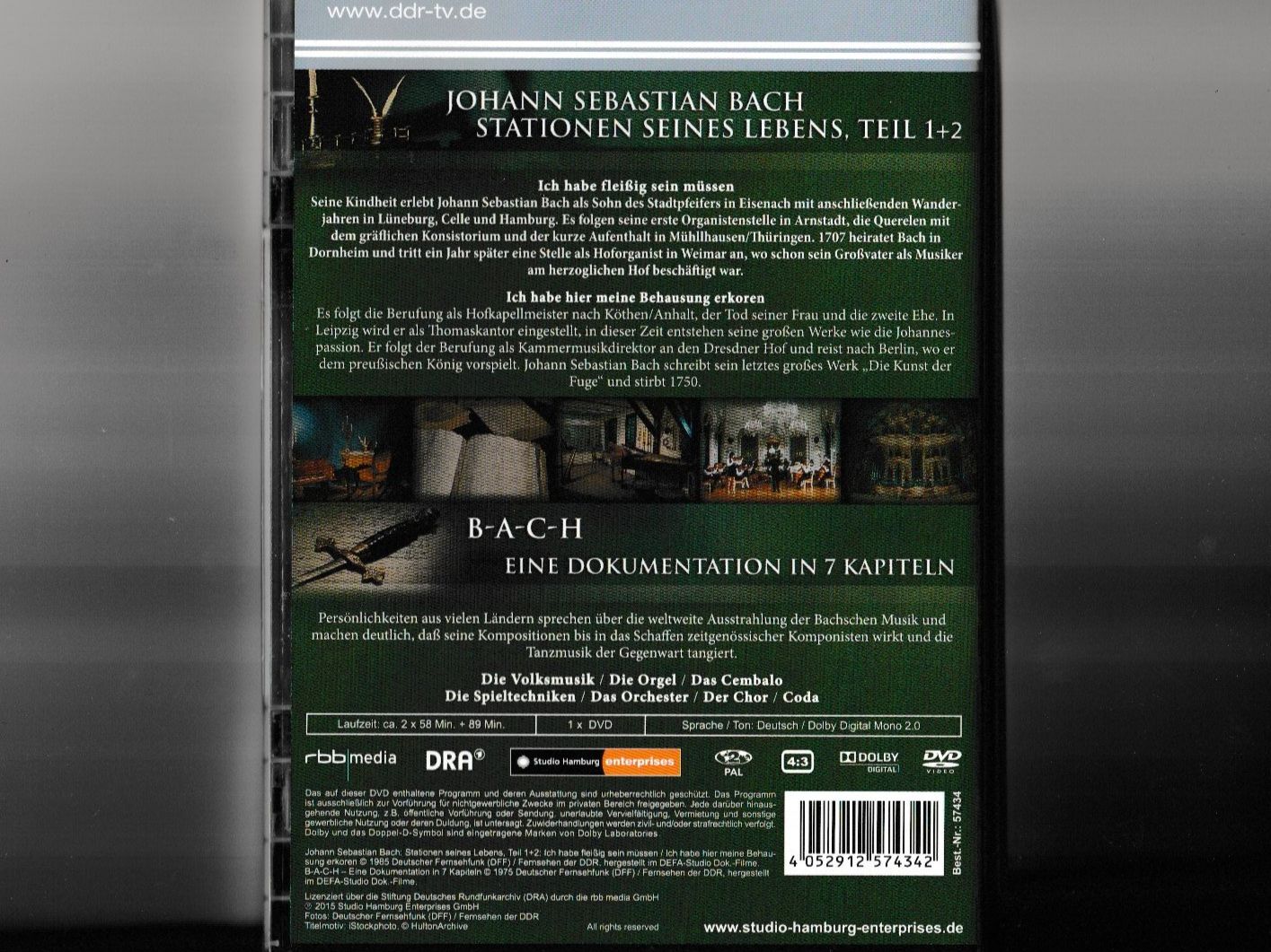 Tutti i DVDs: Bach: Stationen seines Lebens – Usato da Chur venduto da zowie72 1