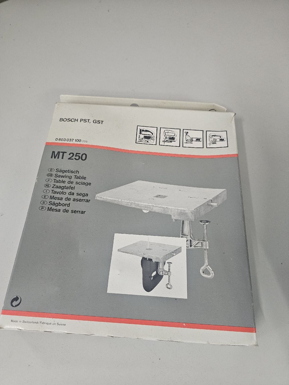 Bosch Alle Werkzeuge: MT 250 Sage Table Zsgntafel – Neu und originalverpackt aus Meisterschwanden von Luluku
