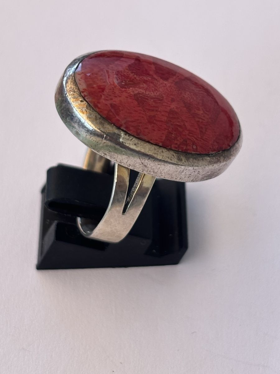 Bagues: Silber Ring mit rotem Stein 925  – D'occasion à Langnau am Albis par flusspflege 3