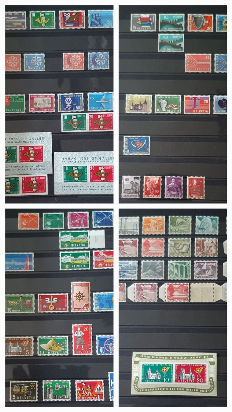 Tutti i francobolli: Sammlung Schweiz 1907 - 1997 Postfrisch – Usato da Kreuzlingen venduto da Rschweiz1 6