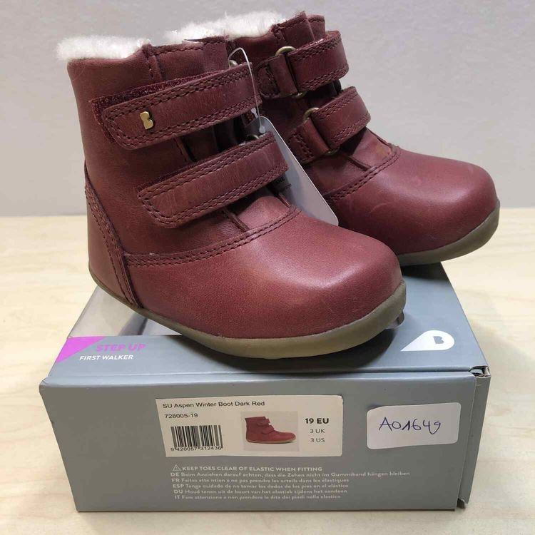 Bobux Pantofola Zebra Red Per Neonato – Pelle Rosso, Taglia S – Modello 1000-008, Stagione Autunno/Inverno 2019