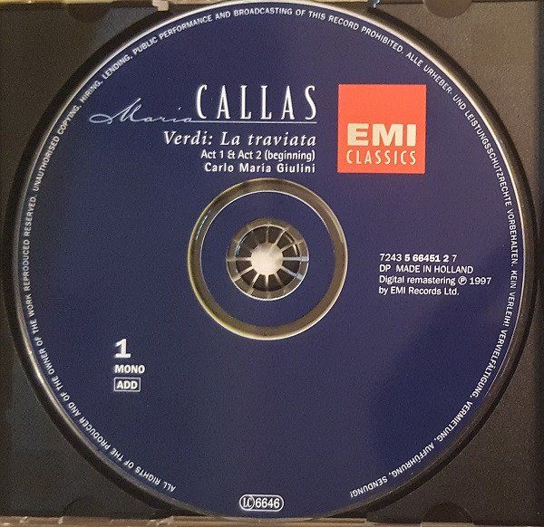 CD: box 2CD's - Live Opera, Maria Callas, Giuseppe Di Stefano – Usato da Engelberg venduto da margol 2