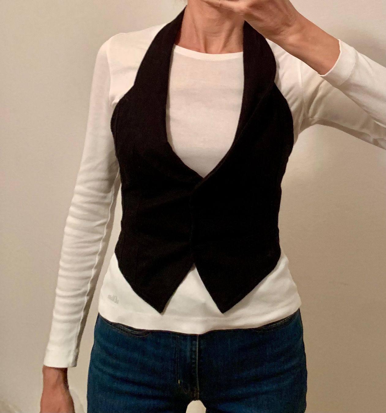 Mango Gilet & Giacche senza maniche: Elegante Weste von Mango, schwarz, Gr. M – Usato da Maienfeld venduto da mar_59mb 1