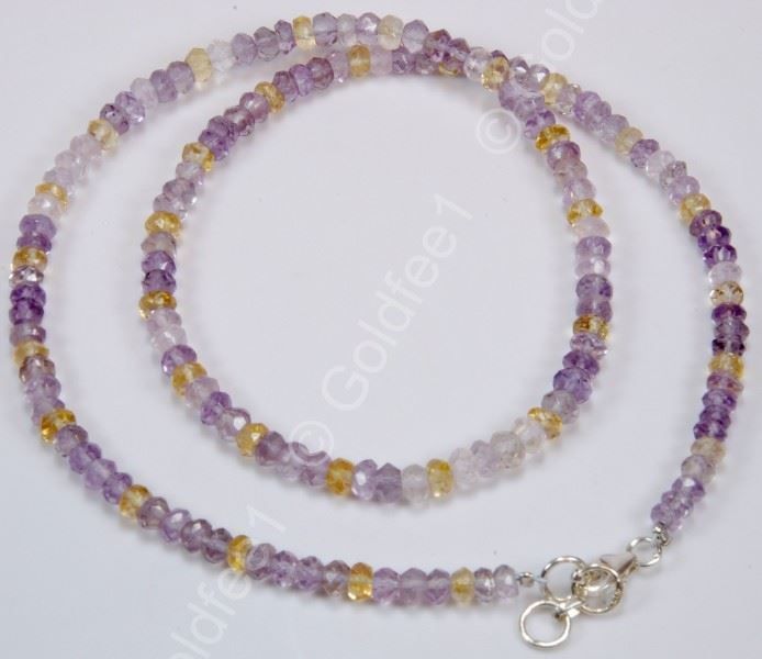 Ketten: Amethyst Buttonkette facettiert 925 Silber – Neu und originalverpackt aus Oberglatt ZH von Goldfee1