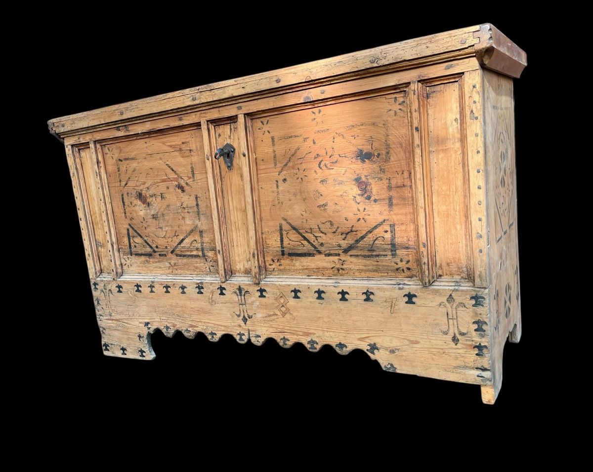 Cassapanche: Oberwalliser Truhe 1681 – Usato da Ottikon venduto da san_w99n