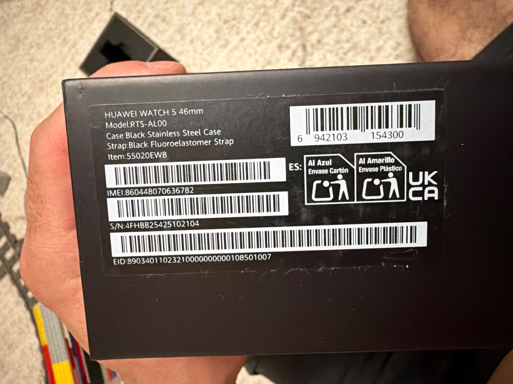 Huawei Smartwatch: Smartwatch Huawei Watch 5 schwarz – Usato da Gossau SG venduto da Pinguin10 5