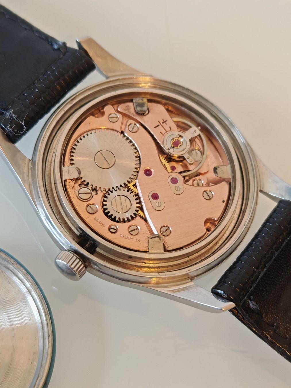 Orologi: Monvis Swiss Made Antichoc Automatic Vintage ca.1950er – Usato da Lenzburg venduto da rao_n5pj 4